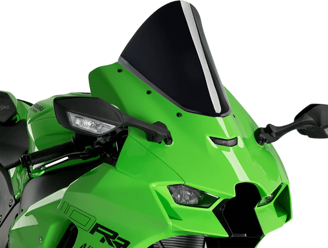 PUIG HI-TECH PARTS 2301-3041 Race Windscreen - 12-1/2" - Black - Ninja ZX-10R