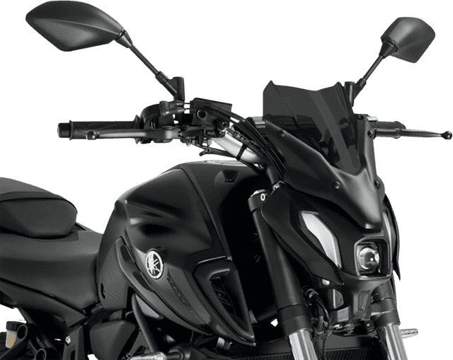 PUIG HI-TECH PARTS 2301-3049 New Generation Windscreen - 12-1/2" - Dark Smoke - MT-07