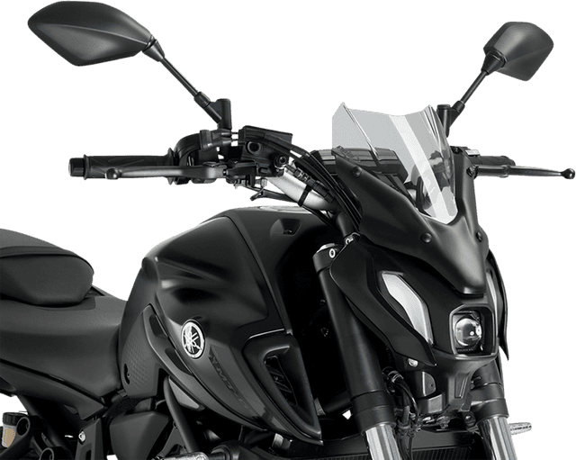 PUIG HI-TECH PARTS 2301-3050 New Generation Windscreen - 12-1/2" - Smoke - MT-07