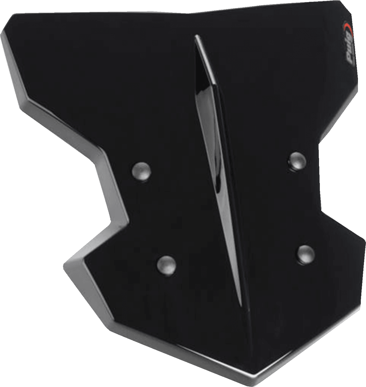 PUIG HI-TECH PARTS 2301-3126 Flanker Windshield - 12-3/4" - Black - Kawasaki
