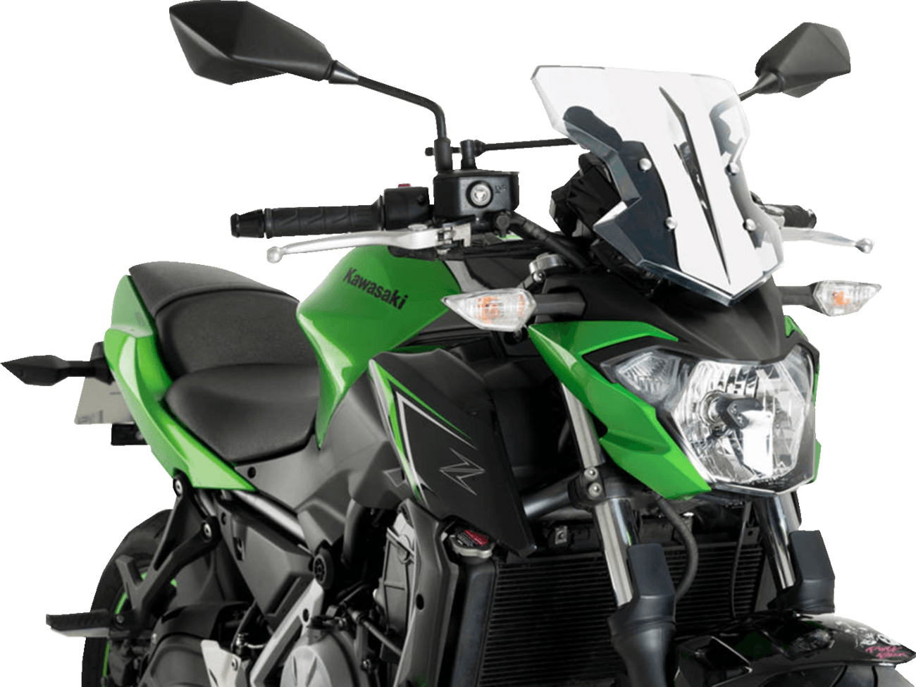 PUIG HI-TECH PARTS 2301-3127 Flanker Windshield - 12-3/4" - Clear - Kawasaki