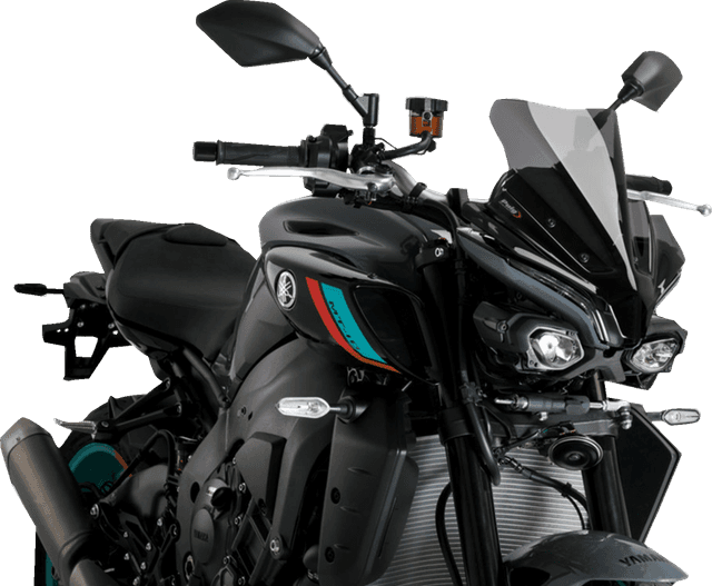 PUIG HI-TECH PARTS 2301-3138 New Generation Sport Windshield - 14" - Dark Smoke - MT-10/SP