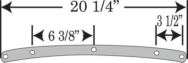 MEMPHIS SHADES 2310-0036 Road King Replacement Plastic - 19" - Solar — image 6 of 8