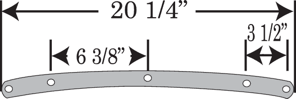MEMPHIS SHADES 2310-0045 Road King Replacement Plastic - 21" - Solar — image 6 of 8