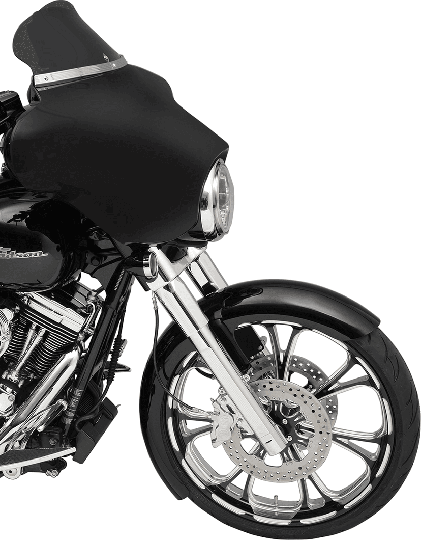 KLOCK WERKS 2310-0212 Flare® Windshield - 6-1/2" - Smoke - '96-'13 FLH — image 4 of 8