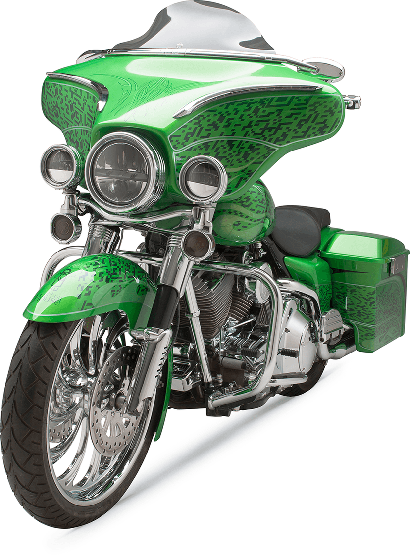 KLOCK WERKS 2310-0212 Flare® Windshield - 6-1/2" - Smoke - '96-'13 FLH — image 8 of 8