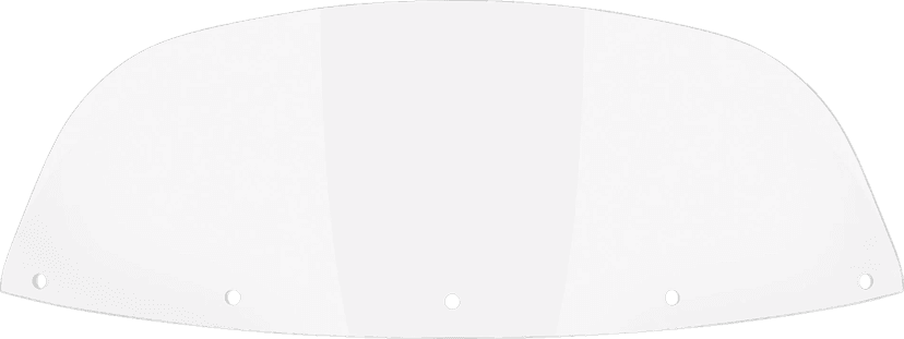 MEMPHIS SHADES 2310-0263 Windshield - 7" - Clear- '86-'95 FLHT