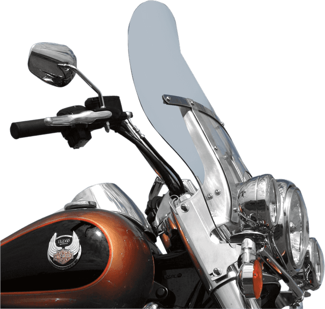 KLOCK WERKS 2310-0342 Billboard Flare® Windshield - 19-3/8" - Clear - '94-'25 FLH/FLD — image 1 of 2