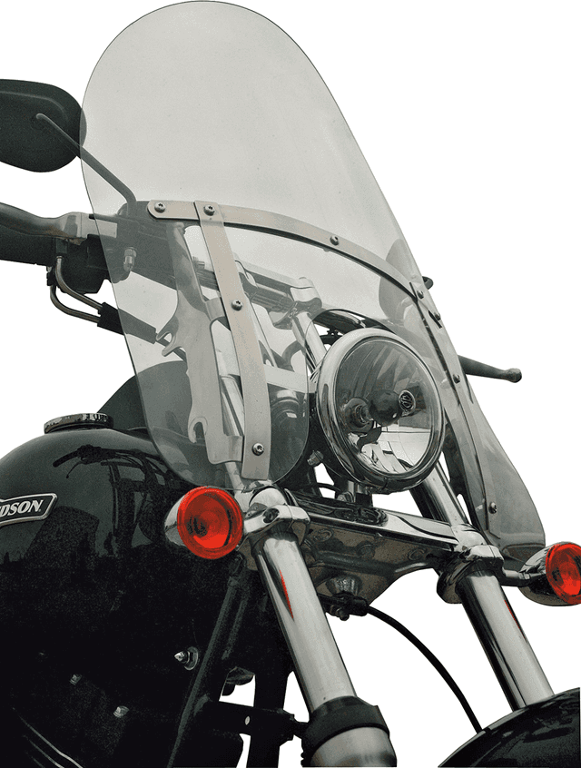 KLOCK WERKS 2310-0348 Billboard Flare® Windshield - 18" - Clear - '88-'25 FX/FXR/XL