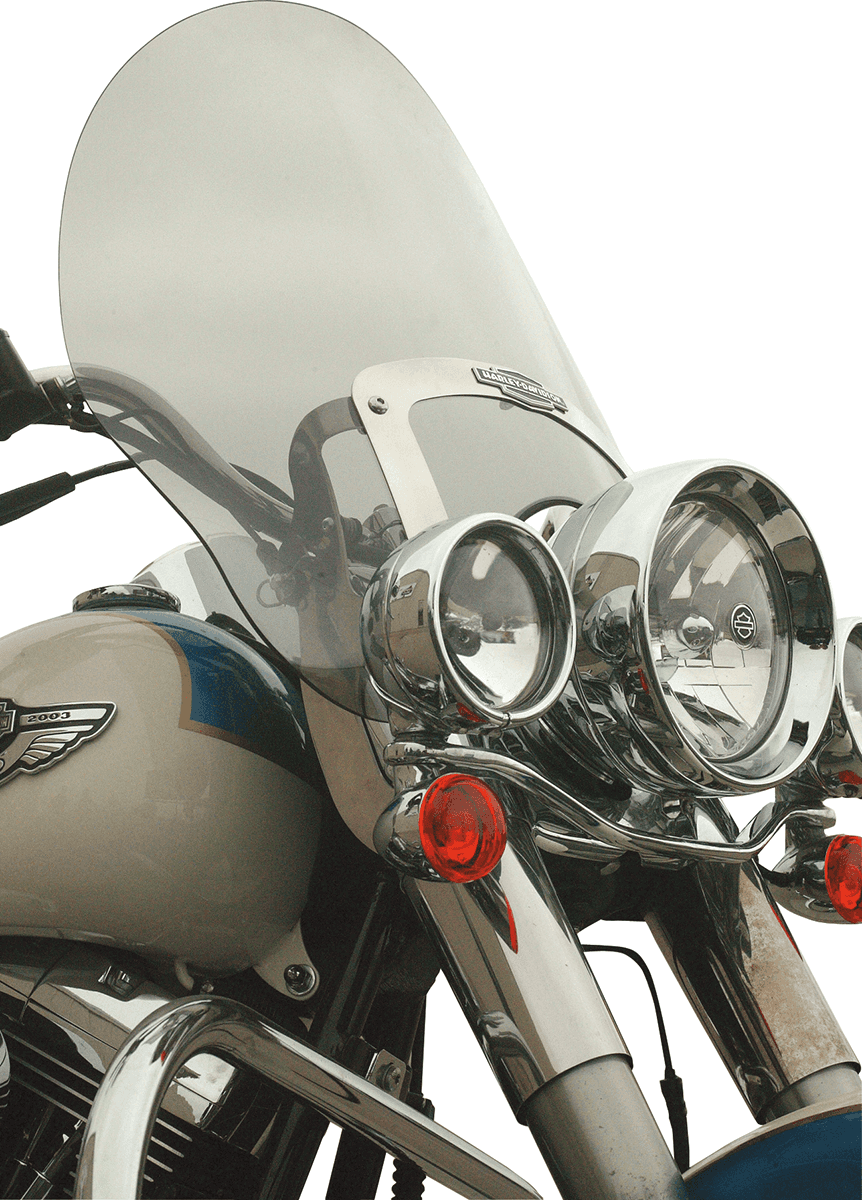 KLOCK WERKS 2310-0390 Billboard Flare® Windshield - 17" - Tint - '86-'17 FLST