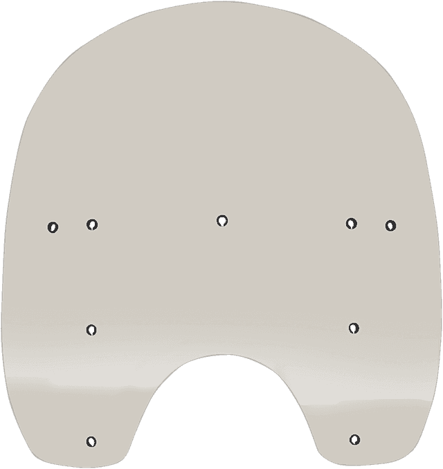 MEMPHIS SHADES 2310-0509 Replacement Shield - 17" - Solar - FXDWG