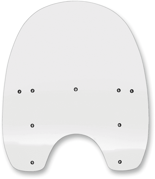 MEMPHIS SHADES 2310-0510 Replacement Shield - 19" - Clear - FXDWG