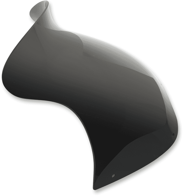 MEMPHIS SHADES 2310-0611 Spoiler Windshield - 10" - Dark Smoke - '98-'13 FLTR — image 2 of 2
