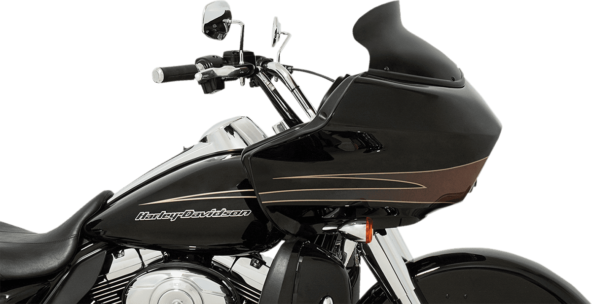 MEMPHIS SHADES 2310-0621 Spoiler Windshield - 6-1/2" - Black - FLTR