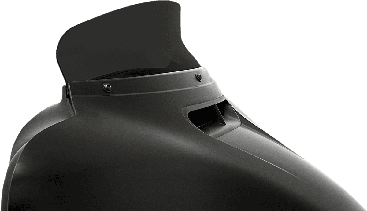 MEMPHIS SHADES 2310-0661 Spoiler Windshield - 4-1/2" - Dark Black Smoke - FLH