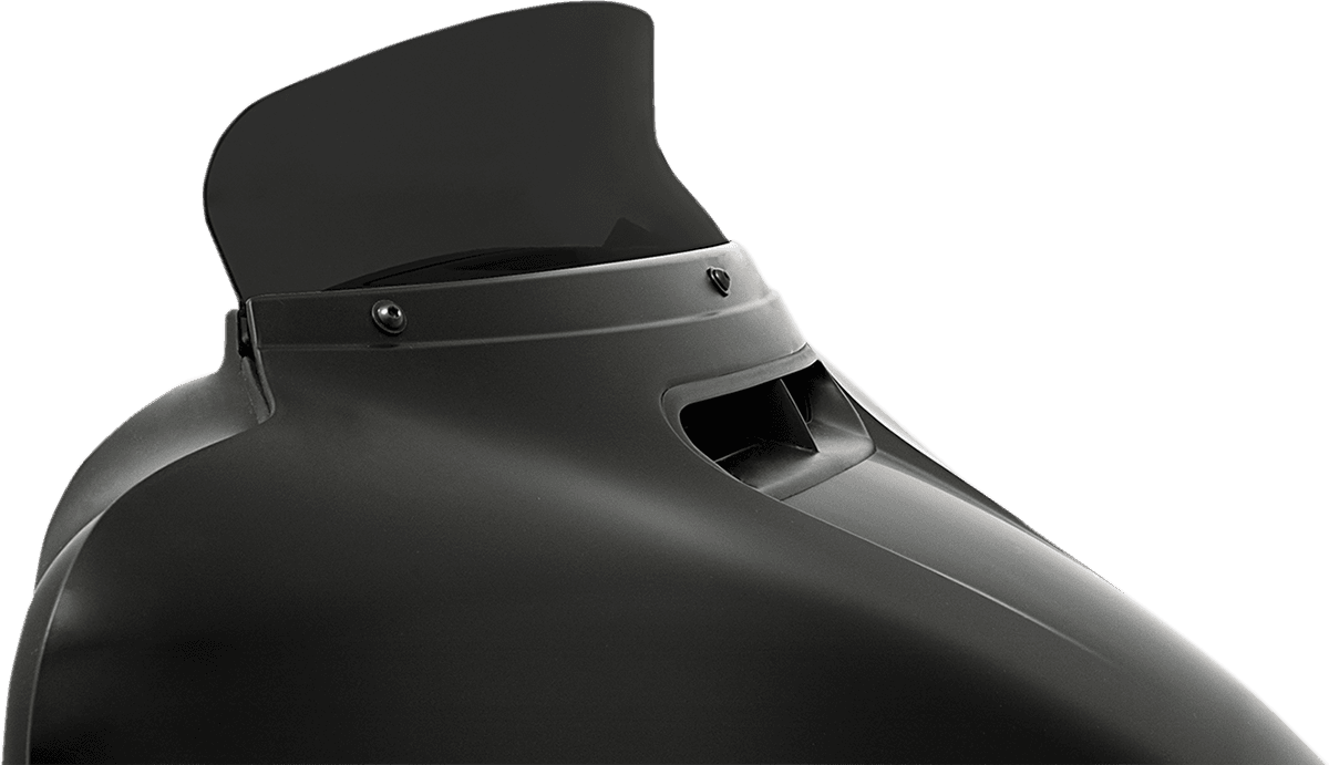 MEMPHIS SHADES 2310-0661 Spoiler Windshield - 4-1/2" - Dark Black Smoke - FLH