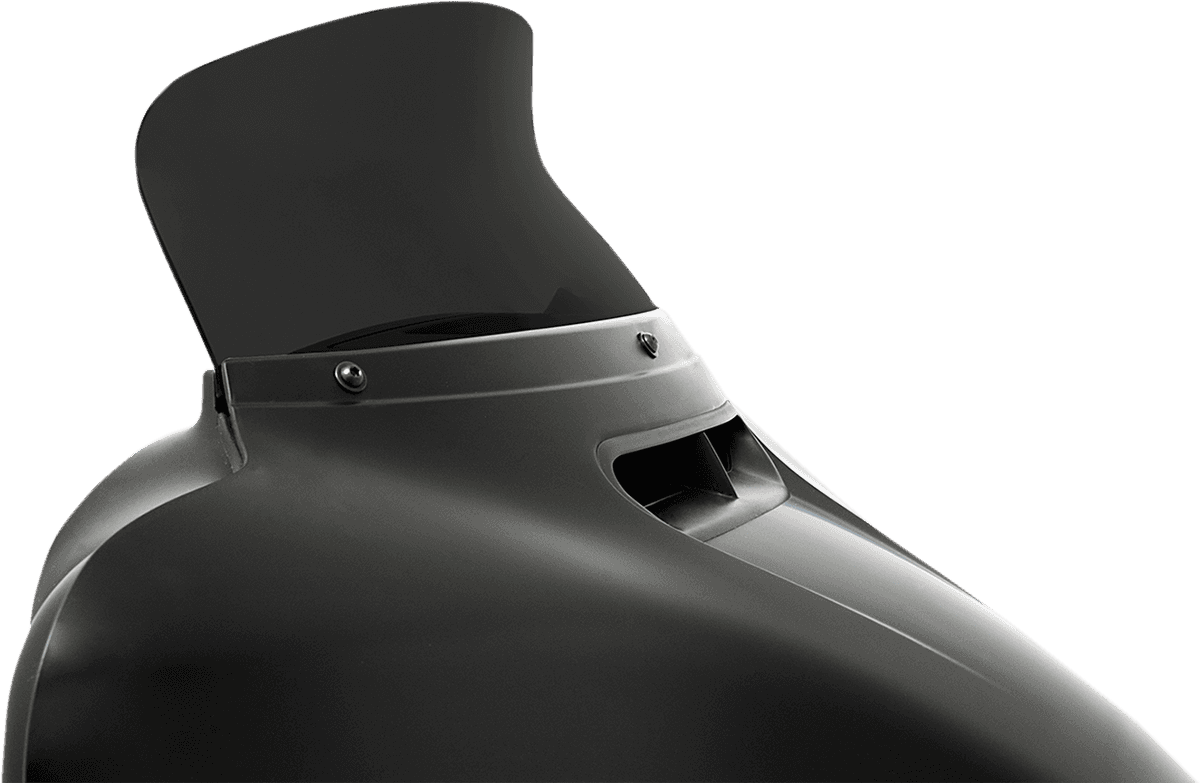 MEMPHIS SHADES 2310-0662 Spoiler Windshield - 6-1/2" - Dark Black Smoke - FLH