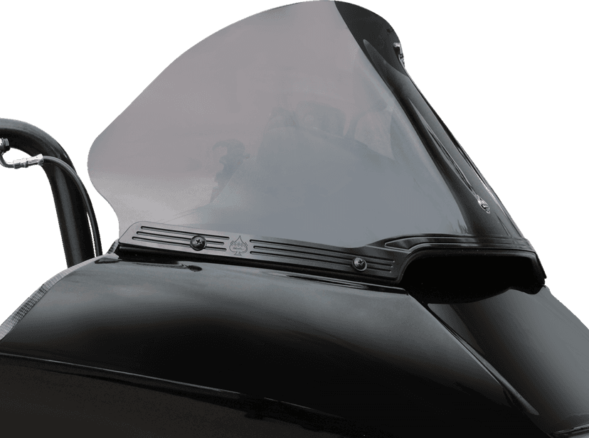 KLOCK WERKS 2310-0706 Flare® Windshield Trim - Logo - Blacked Out - Harley-Davidson® — image 2 of 3
