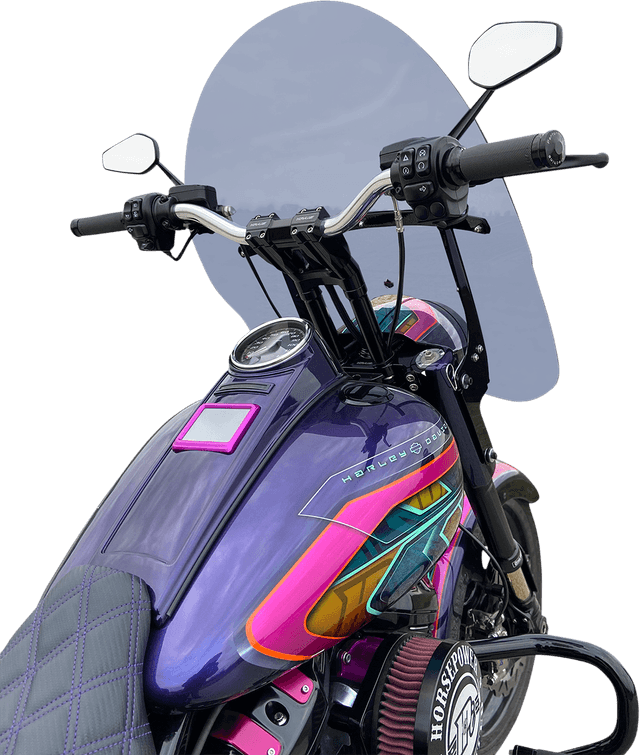 KLOCK WERKS 2310-0713 Billboard Flare® Windshield - 17-1/2" - Dark Smoke - '18-'25 Harley-Davidson® — image 2 of 2
