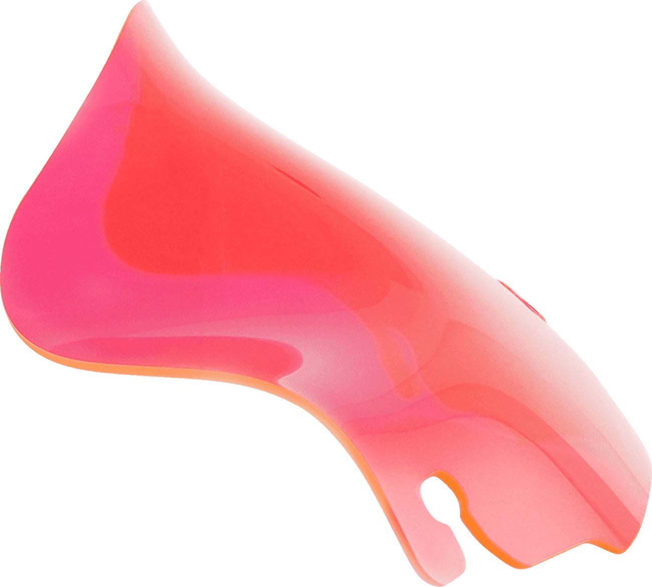 KLOCK WERKS 2310-0735 Ice Flare® Windshield - 6.5" - Pink Ice - '96-'13 FLHT/FLHX