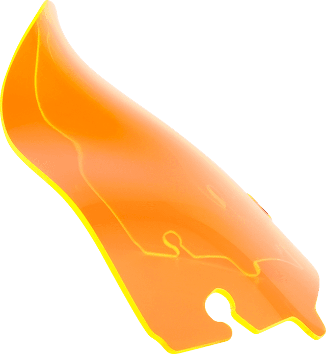 KLOCK WERKS 2310-0738 Ice Flare® Windshield - 6.5" - Orange Ice - '14-'25 FLHT/FLHX — image 1 of 2