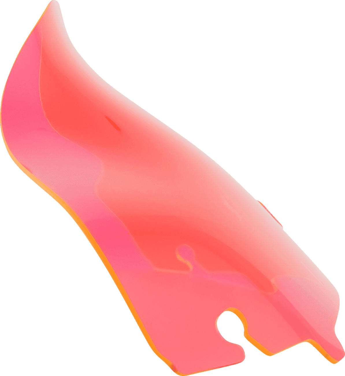 KLOCK WERKS 2310-0740 Ice Flare® Windshield - 6.5" - Pink Ice - '14-'25 FLHT/FLHX
