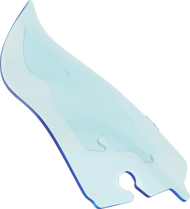 KLOCK WERKS 2310-0742 Ice Flare® Windshield - 6.5" - Blue Ice - '14-'25 FLHT/FLHX — image 1 of 2