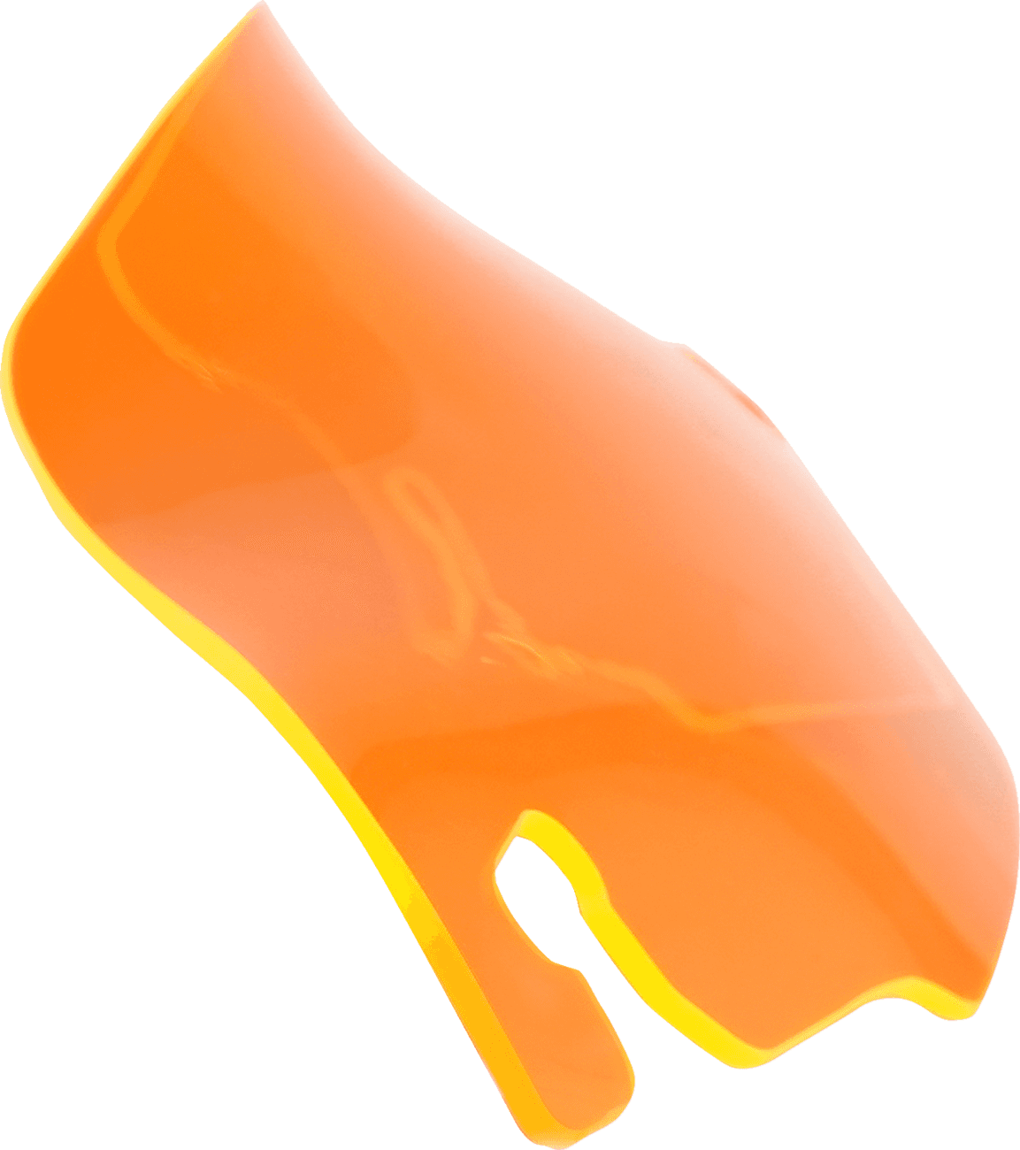 KLOCK WERKS 2310-0756 Ice Flare® Windshield - 3-1/2" - Orange Ice - '96-'13 FLHT/FLHX