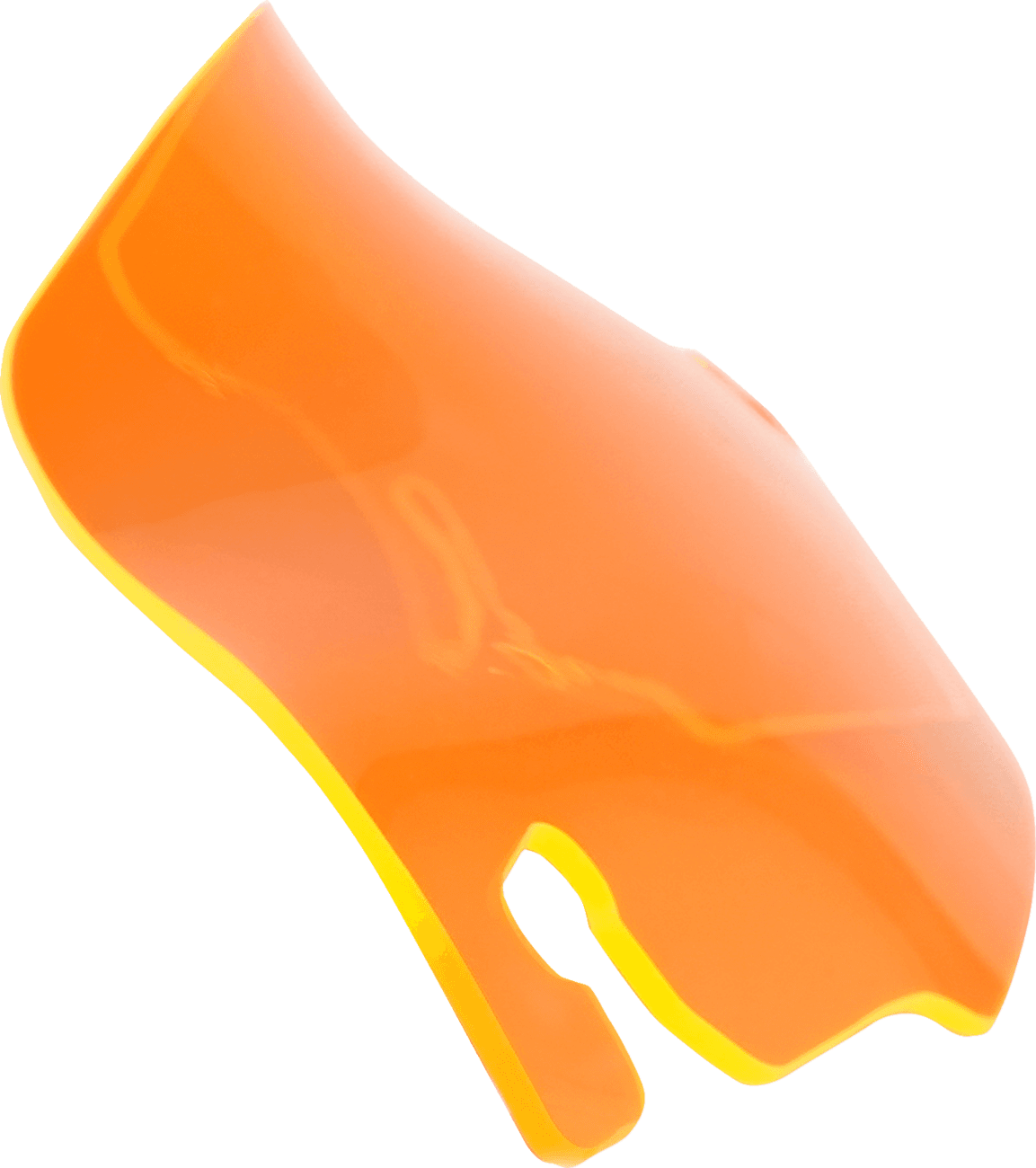 KLOCK WERKS 2310-0756 Ice Flare® Windshield - 3-1/2" - Orange Ice - '96-'13 FLHT/FLHX