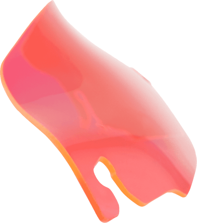 KLOCK WERKS 2310-0758 Ice Flare® Windshield - 3-1/2" - Pink Ice - '96-'13 FLHT/FLHX — image 1 of 2