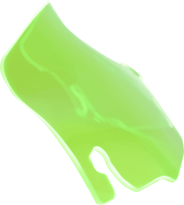 KLOCK WERKS 2310-0759 Ice Flare® Windshield - 3-1/2" - Green Ice - '96-'13 FLHT/FLHX — image 1 of 2