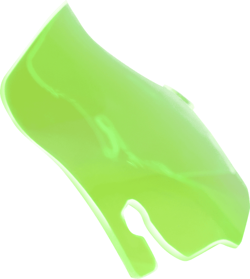 KLOCK WERKS 2310-0759 Ice Flare® Windshield - 3-1/2" - Green Ice - '96-'13 FLHT/FLHX — image 1 of 2