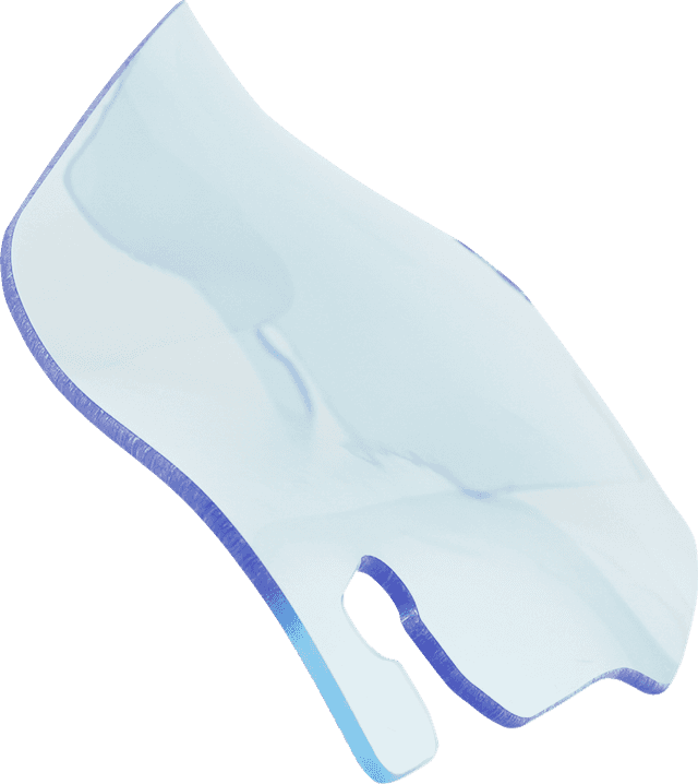 KLOCK WERKS 2310-0760 Ice Flare® Windshield - 3-1/2" - Blue Ice - '96-'13 FLHT/FLHX — image 1 of 2