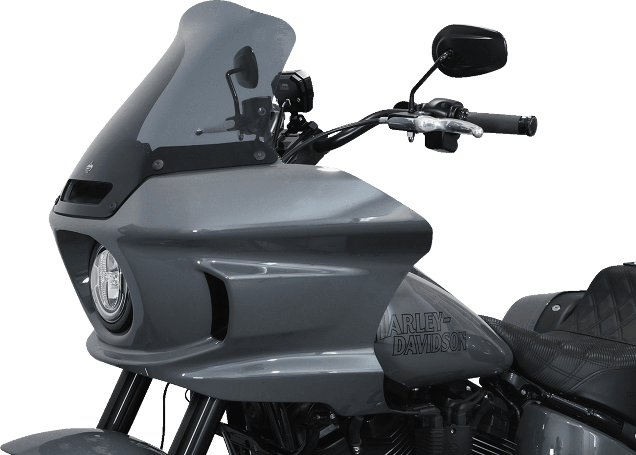 KLOCK WERKS 2310-0770 Flare® Windshield - 10" - Dark Smoke - FXLRST