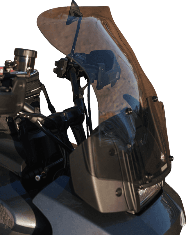 KLOCK WERKS 2310-0774 Flare® Windshield - 15-1/2" - Tint - '21-'25 Pan America — image 7 of 11