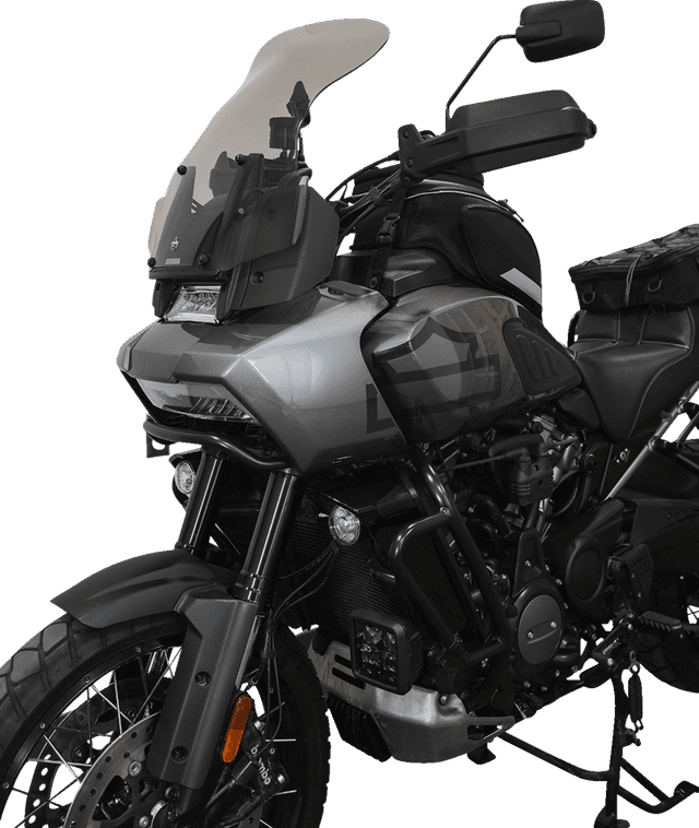 KLOCK WERKS 2310-0774 Flare® Windshield - 15-1/2" - Tint - '21-'25 Pan America — image 8 of 11