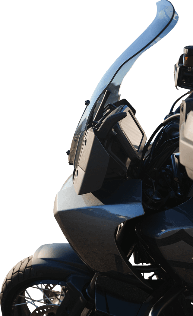 KLOCK WERKS 2310-0774 Flare® Windshield - 15-1/2" - Tint - '21-'25 Pan America — image 5 of 11