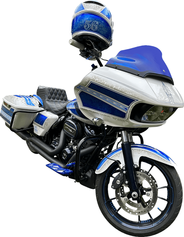 KLOCK WERKS 2310-0792 Kolor Flare® Windshield - 9" - Blue - '15-'25 FLTR — image 3 of 3