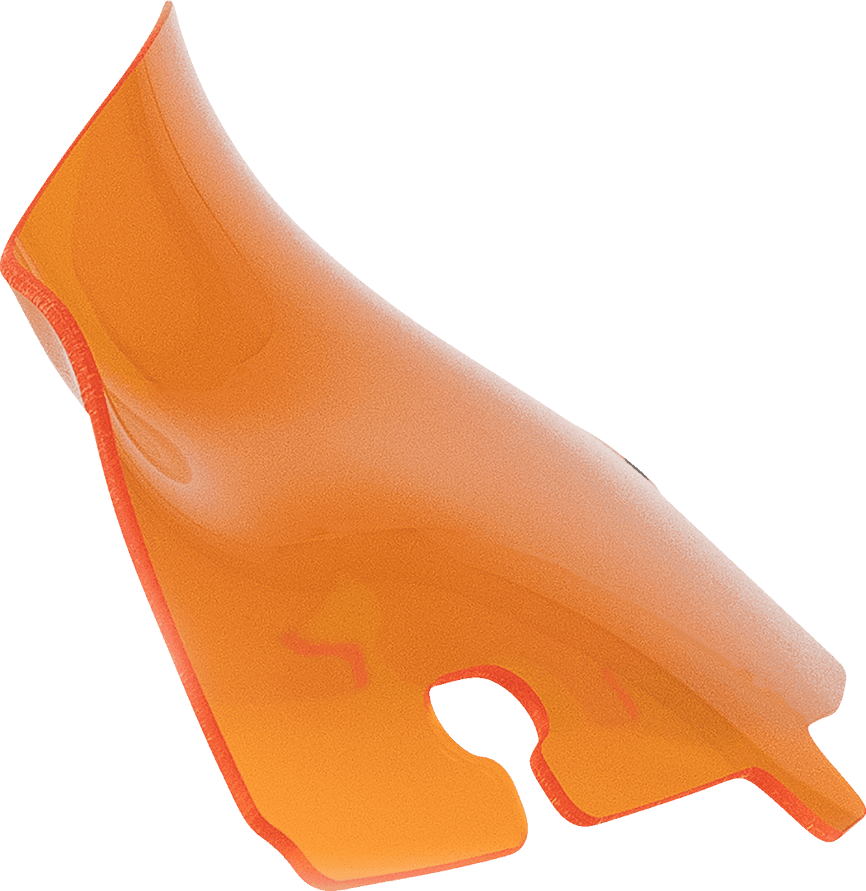 KLOCK WERKS 2310-0795 Kolor Flare® Windshield - 4" - Orange - '14-'25 FLH/FLHT/FLHX