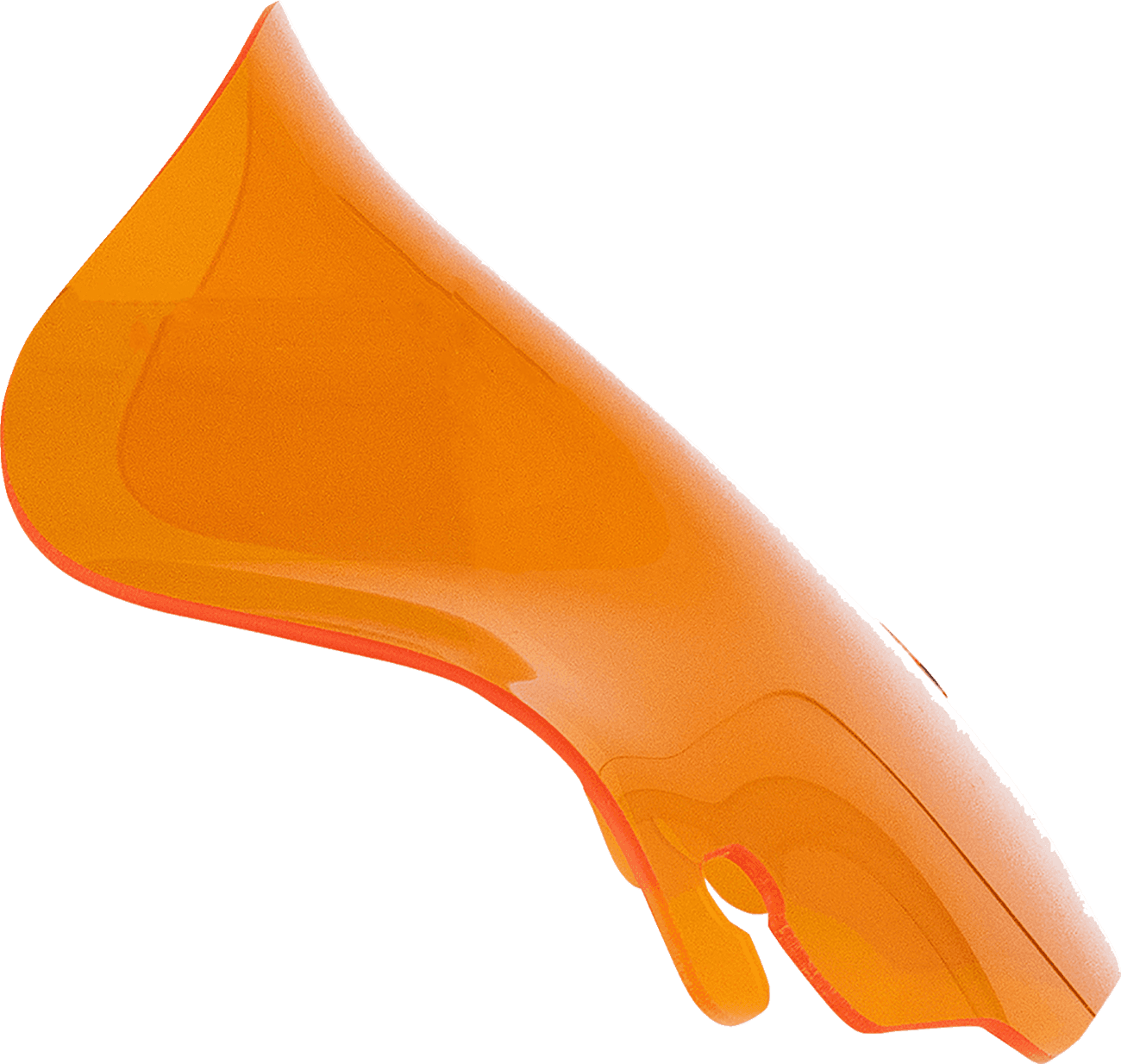 KLOCK WERKS 2310-0815 Kolor Flare® Windshield - 6-1/2" - Orange - '96-'13 FLHT/FLHX