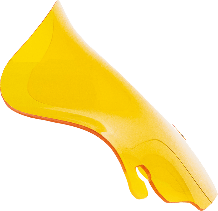 KLOCK WERKS 2310-0816 Kolor Flare® Windshield - 6-1/2" - Yellow - '96-'13 FLHT/FLHX — image 1 of 3