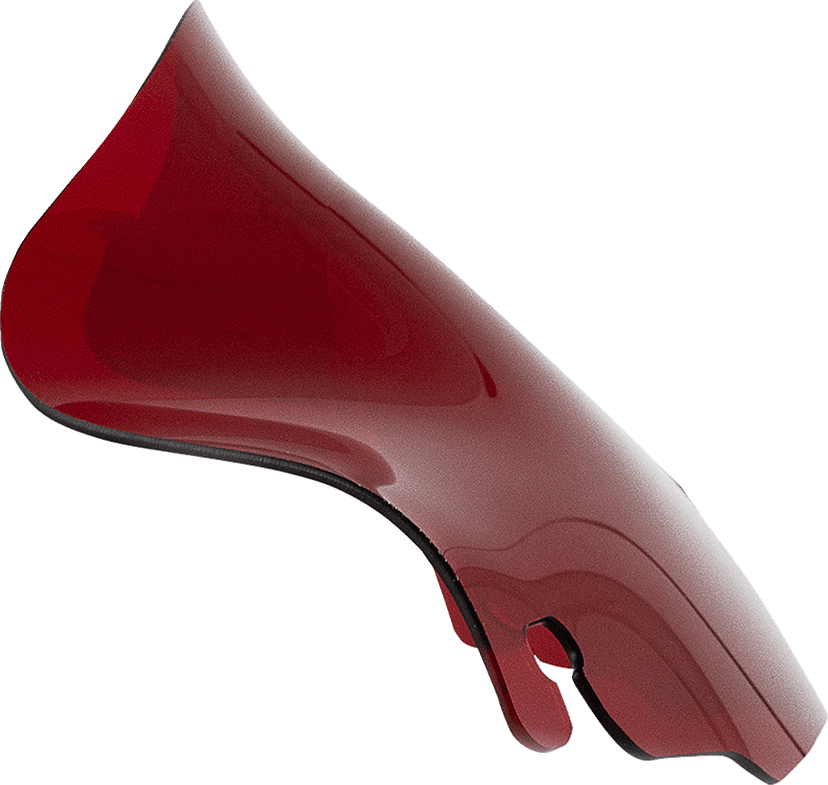 KLOCK WERKS 2310-0817 Kolor Flare® Windshield - 6-1/2" - Red - '96-'13 FLHT/FLHX — image 1 of 2