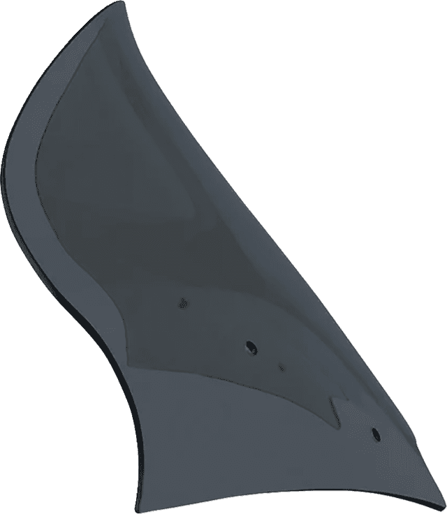 KLOCK WERKS 2310-0848 Pro-Touring Flare® Windshield - 12" - Dark Smoke - '23-'25 FLTRX — image 1 of 6