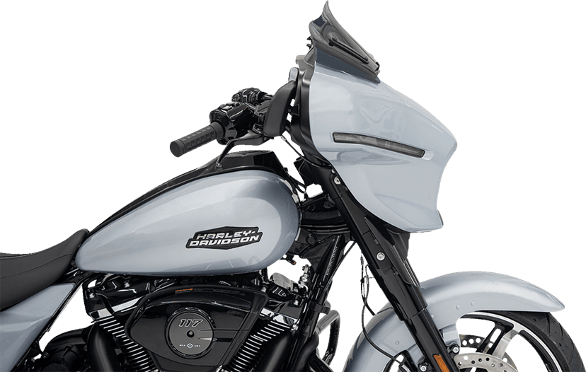 KLOCK WERKS 2310-0859 Flare® Windshield - 8" - Dark Smoke - '23-'25 FLHX — image 2 of 5
