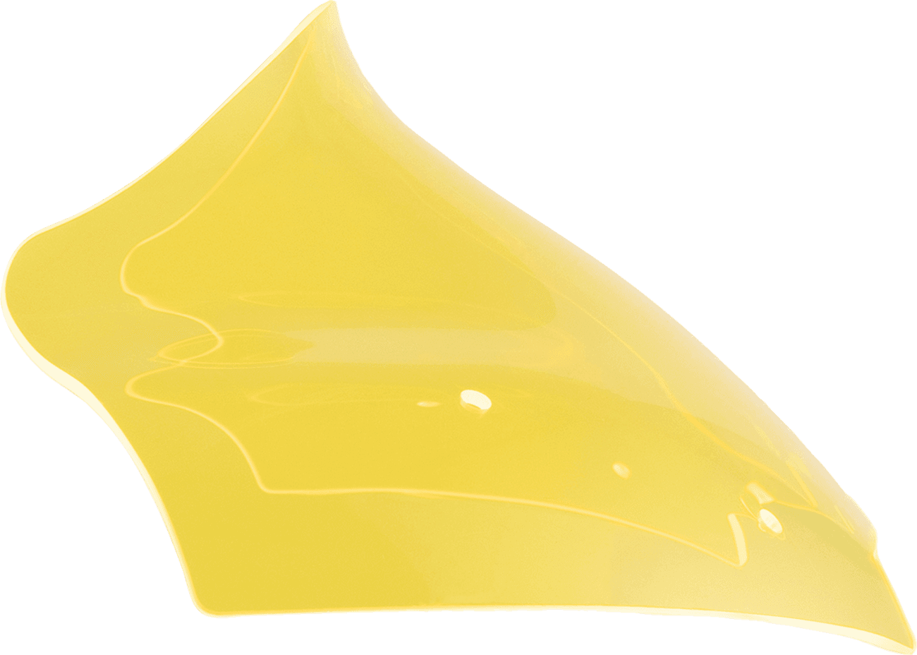 KLOCK WERKS 2310-0863 Ice Flare® Windshield - 10" - Yellow Ice - '23-'25 FLTRX