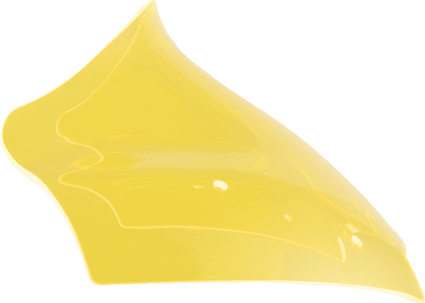 KLOCK WERKS 2310-0863 Ice Flare® Windshield - 10" - Yellow Ice - '23-'25 FLTRX — image 1 of 5