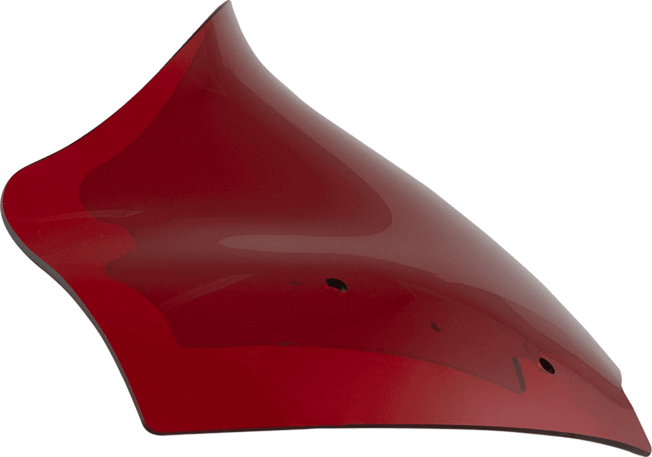 KLOCK WERKS 2310-0866 Kolor Flare® Windshield - 10" - Red - '23-'25 FLTRX
