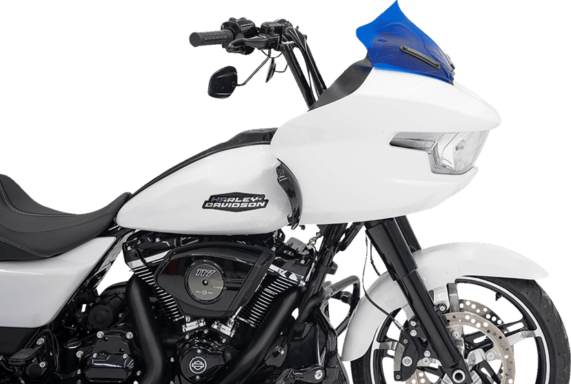 KLOCK WERKS 2310-0870 Kolor Flare® Windshield - 10" - Blue - '23-'25 FLTRX — image 4 of 5