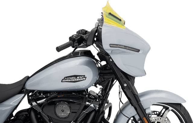 KLOCK WERKS 2310-0875 Ice Flare® Windshield - 8" - Yellow Ice - FLHX — image 4 of 5