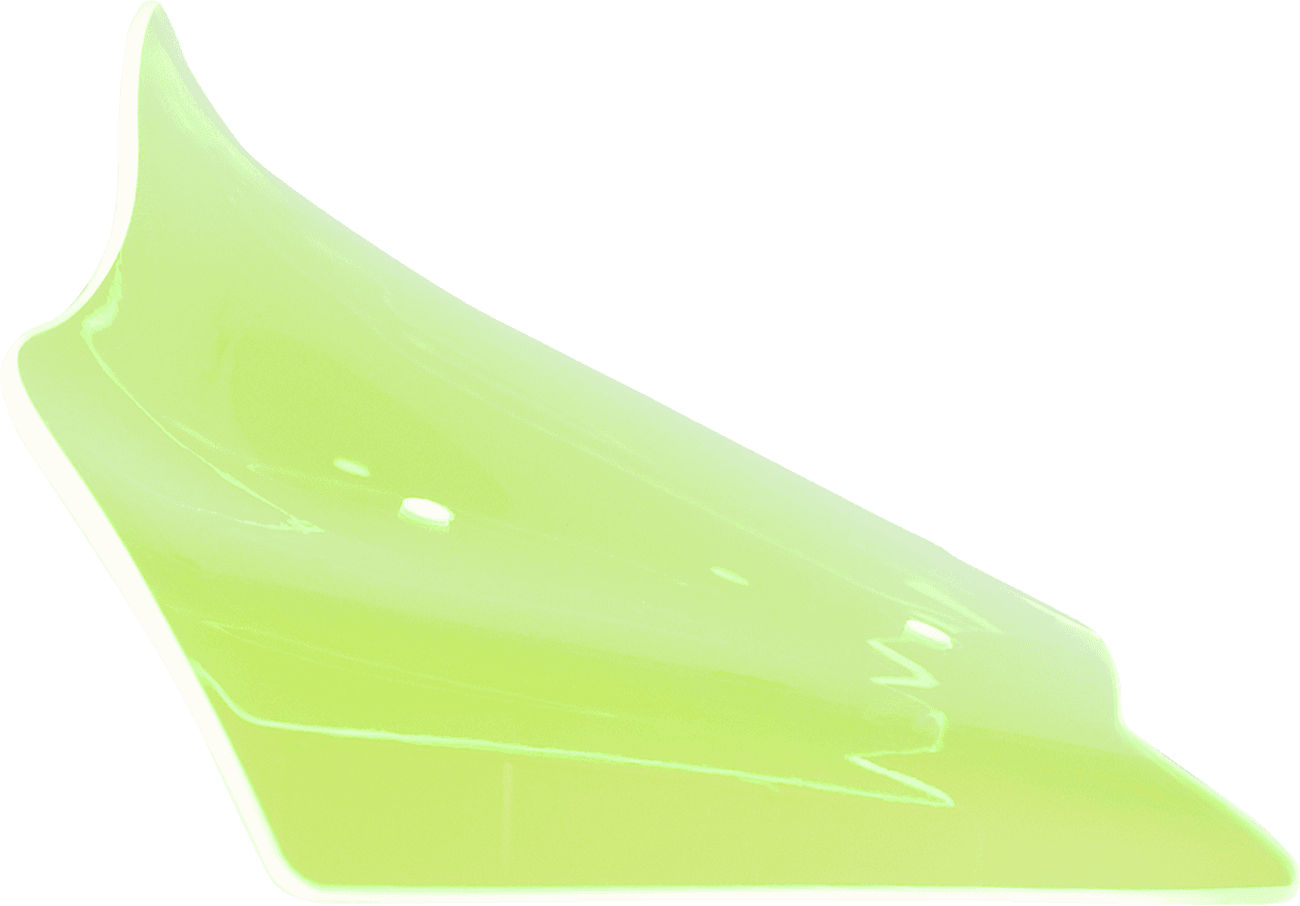 KLOCK WERKS 2310-0876 Ice Flare® Windshield - 8" - Green Ice - FLHX